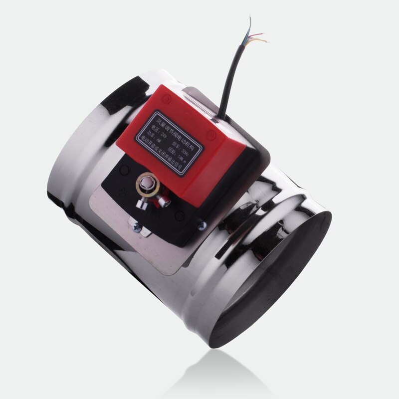 220V125Mm Air Damping Valve Electric Air Pipe Value Electric Air Damping Pipe Valve Air Volume Regulating Valve