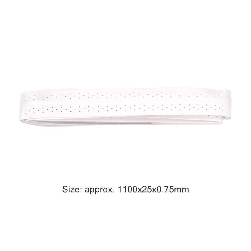 Durable Sweatband Tape Classic Delicate Anti-slip Breathable Overgrip Badminton Tennis Squash Racket Grip Sweatband Tape: White