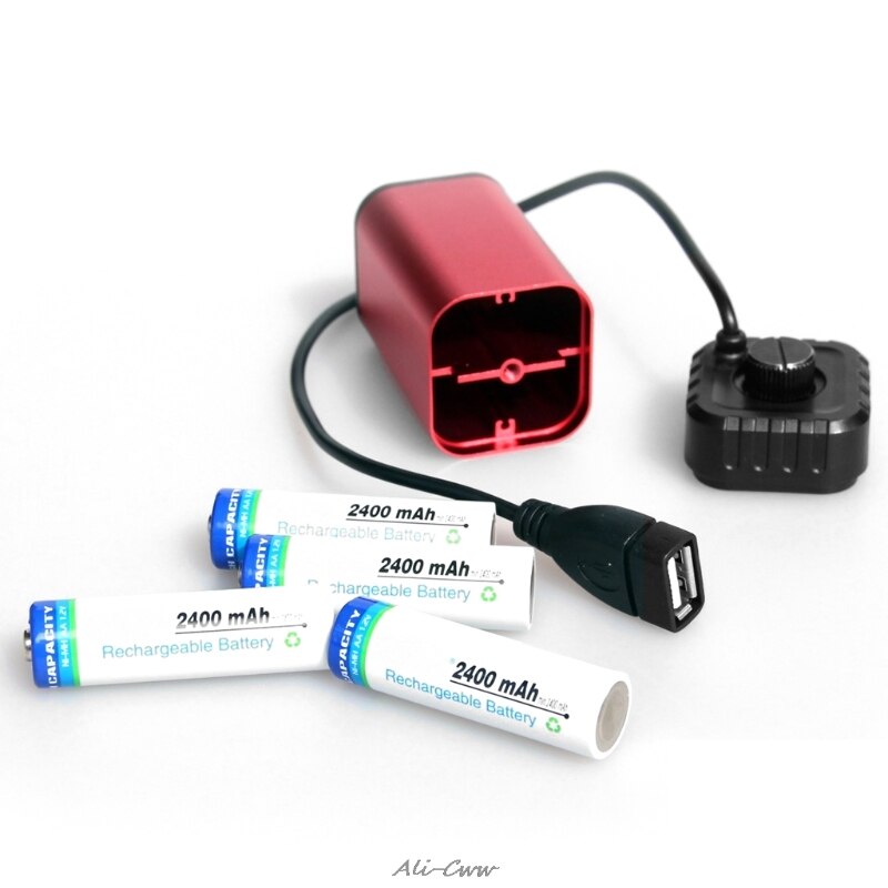 impermeable 5V USB portátil 4X AA cargador de batería Holder Kit Power Bank Case Box
