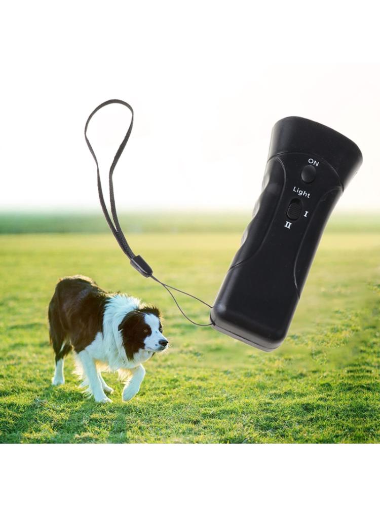 LED Ultraschall Hund Ausbildung Repeller Anti-bellen Trompete Kontrolle Stopper Gerät K4UA