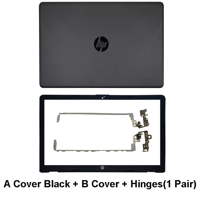 Nowy LCD do laptopa tylna pokrywa dla HP 15-BS 15T-BS 15-BW 15Z-BW 250 G6 255 G6 pokrywa przednia zawiasy wielkie litery podpórce pod nadgarstki dolna obudowa A B 924899-001: AB Cover Hinges