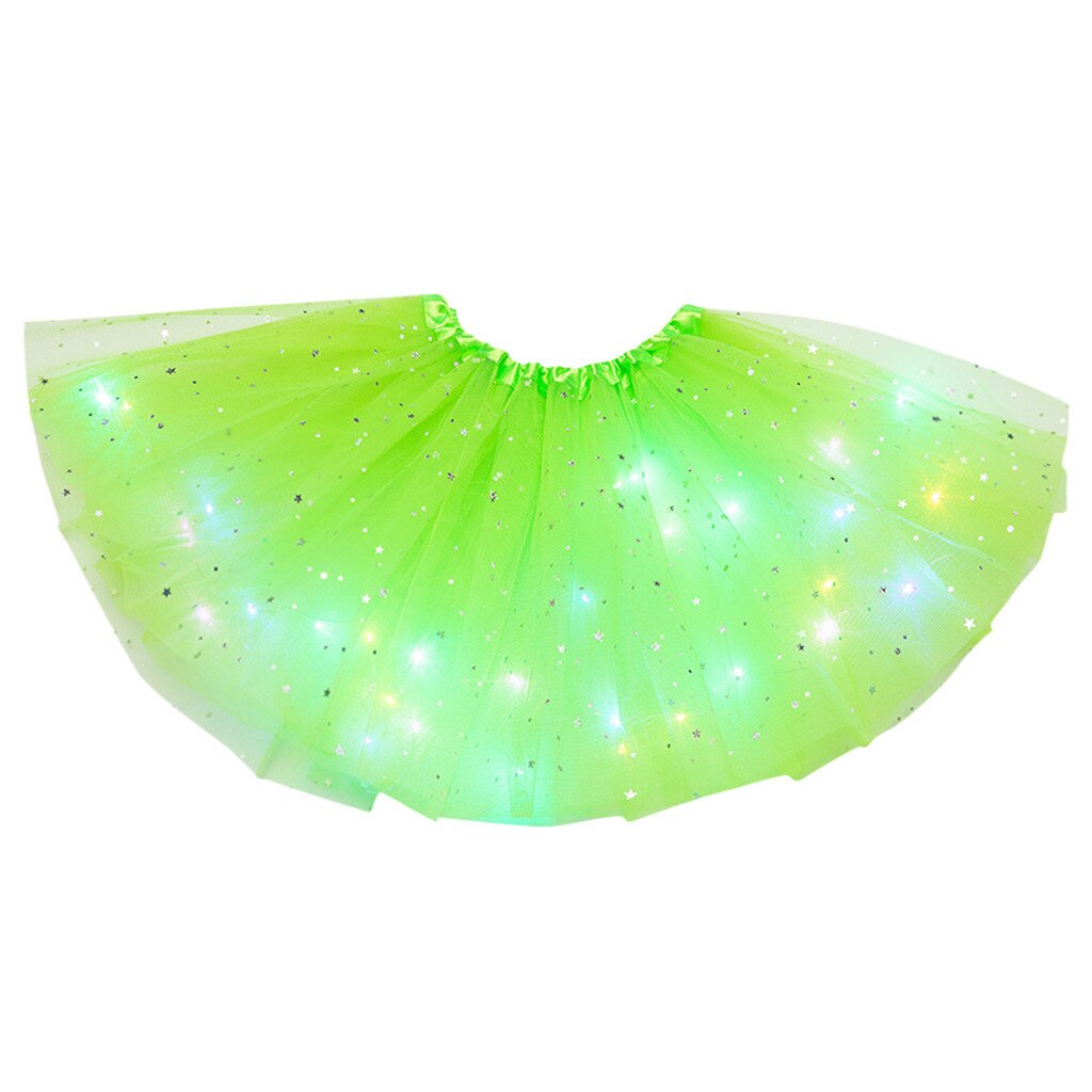 Pasgeboren Kids Meisjes Baby Sequin Tutu Rok Led Light Up Pettiskirt Ballet Kleding Baby Meisjes Kleding Meisjes Jurk Korte Rok: MG