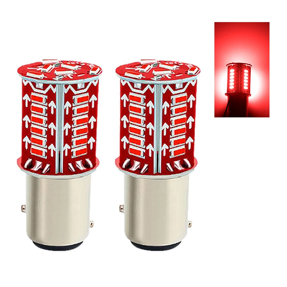 Luces de freno LED estroboscópicas, bombillas intermitentes, luz de freno intermitente, lámparas de estacionamiento de freno inverso para coches, camiones, motocicletas, sendero: Blanco