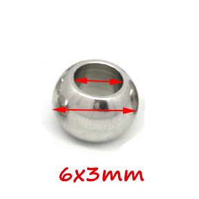 100 Stück 2 mm-12 mm 316L Edelstahlperlen Europäische Kugel Metall Großes See Abstandshalter Perlen für Schmuckherstellung Diy Armbinde Halskette