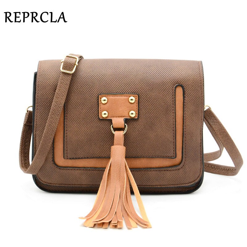 REPRCLA-petit sac à épaule pour femmes, sac à bandoulière mignon avec pompon, sacoches à rabat de bonne de pour dames