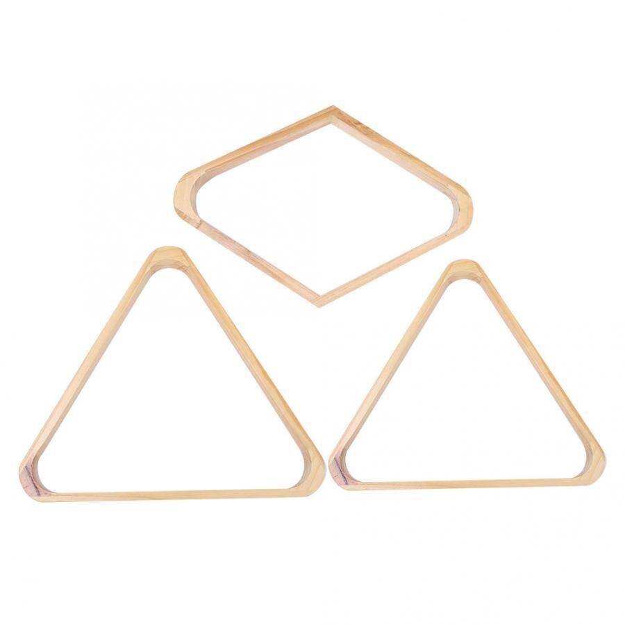 Wooden Triangle Snooker Pool Billiards Tripod Ball Rack Swing Ball Holder Triangle Ball Frame Accessories for Standard Balls