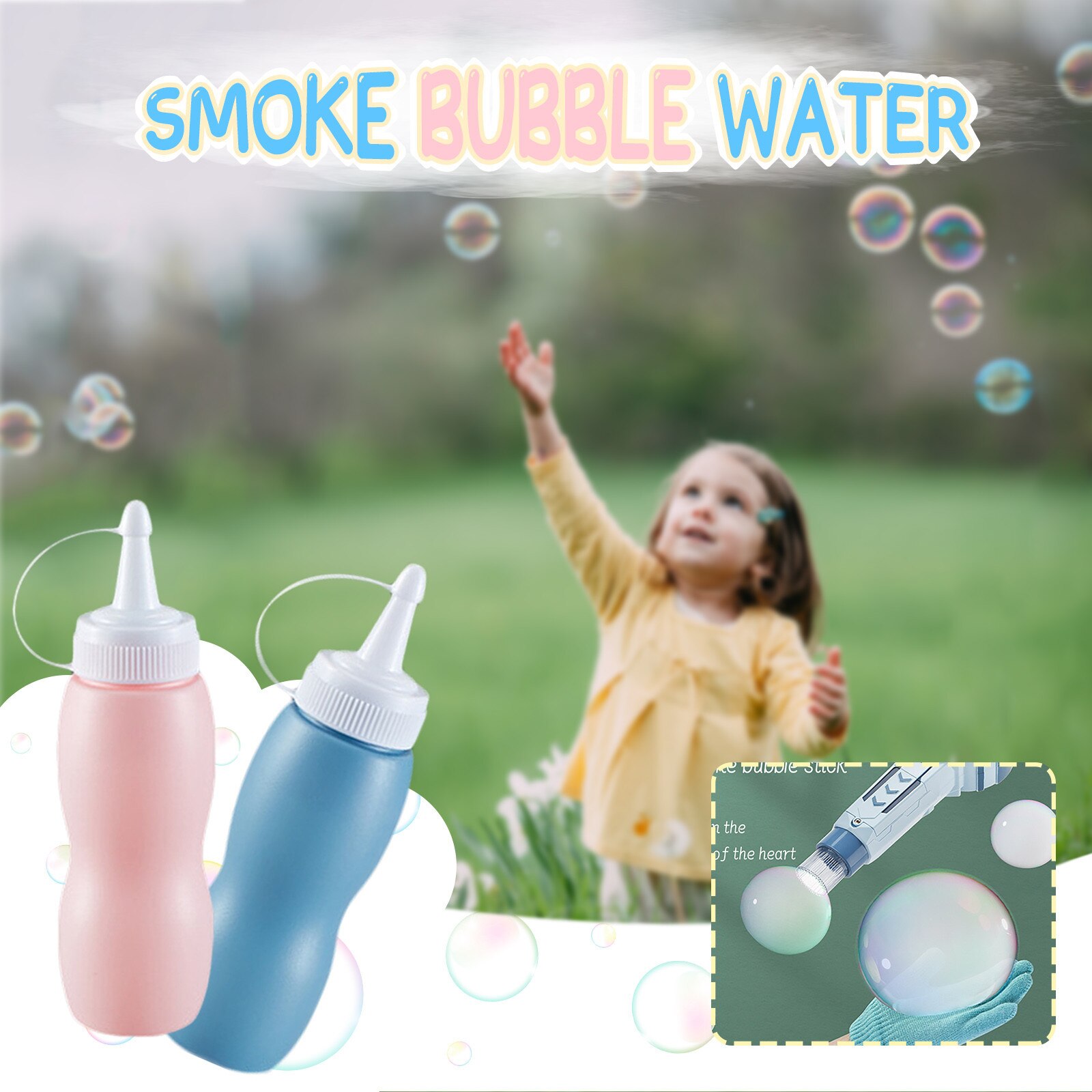 Adult Child Funny 70ml Bubble Soap Liquid Bubble Water Liquid Safe Funny Novelty Birthday: Default Title