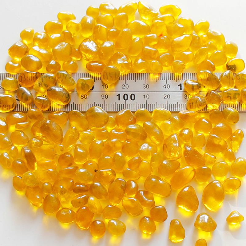 Shaped Glass Beads Irregular Glass Mosaic Tiles DIY Craft Mosaic Stones Various Colors Materials Optional About 100g: yellow