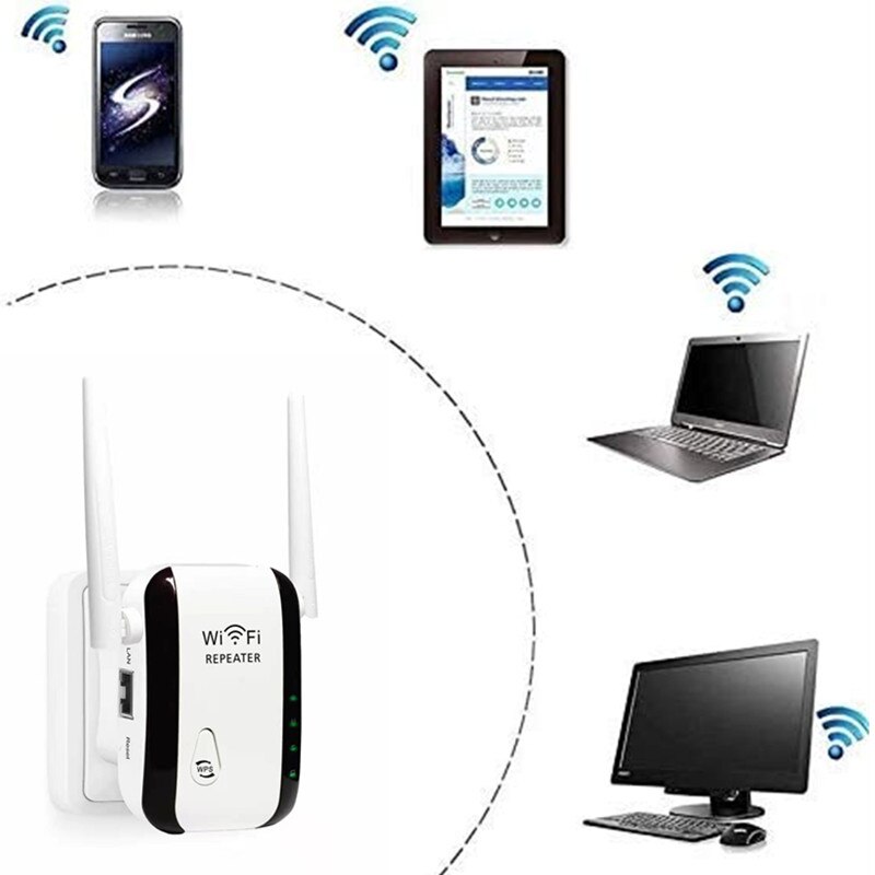 hengshanlao dropshiping 500m 4G 5G Wireless Wifi Repeater Amplifier 300Mbp network Wifi Router Extender 2 Signal antenna Booster