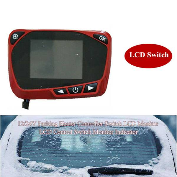 Fuel Oil Air Parking Heater LCD Thermostat Display Switch with Remote Controller