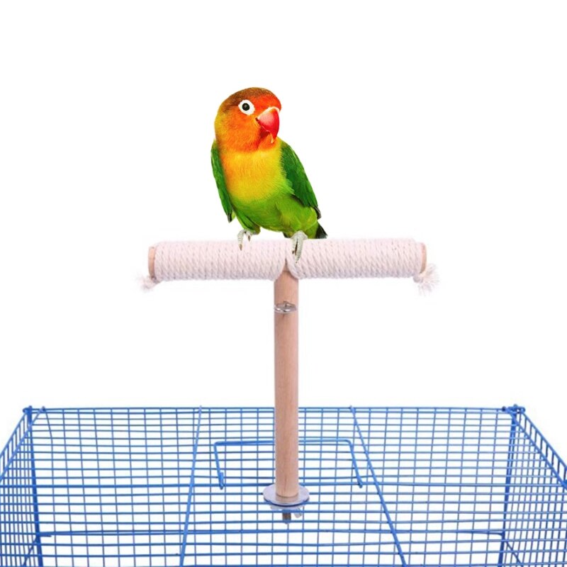 Papegaai Touw Baars, Bungee Bird Speelgoed Touw Baars Stand | Swing Vogelkooi Stand Pole Touw Accessoires, Poot Slijpen Staande Klimmen Baars, Papegaai Speelgoed voor Grote Vogels Neflum