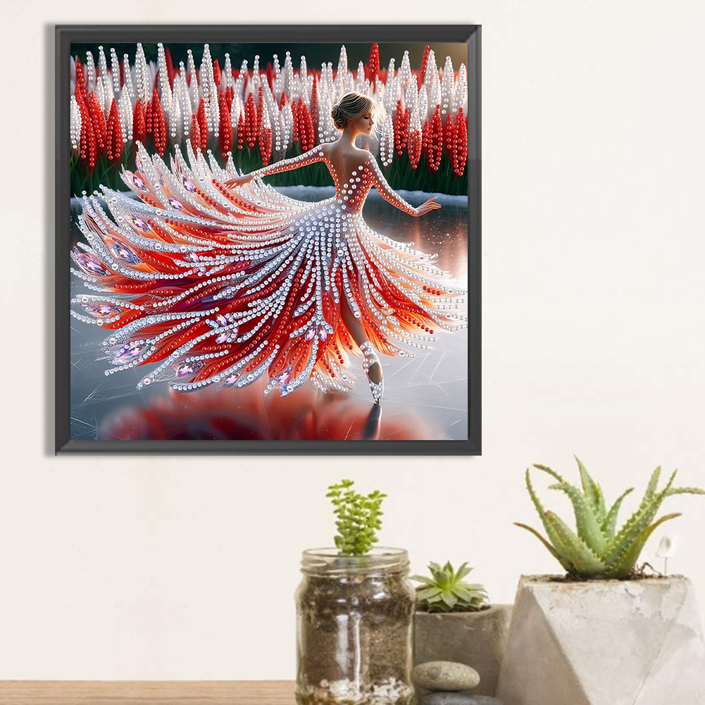 Kolorowe baleriny dziewczyna zestawy robić malowania diamentami DIY kreatywny diamentowy rękojeść mozaikowy sztuka ręcznie robione rzemiosło robić ozdoby robić dekoracji domu