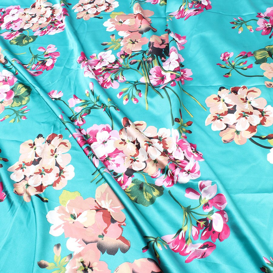 Micro Elastic Satin Fabric Crepe Charmeuse Soft Bridal Dress Summer Clothes Material - 1 Yard