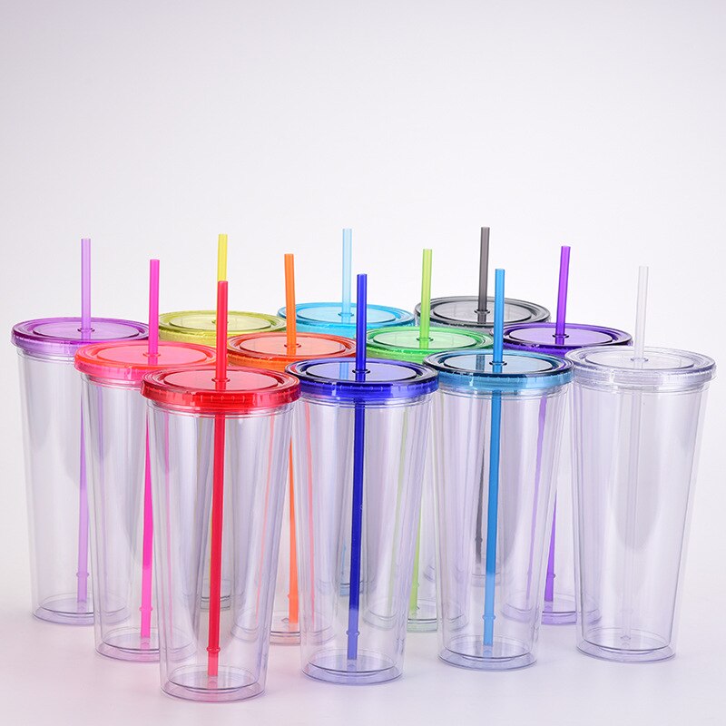 32Oz Plastic Kegel Cups Met Deksel En Stro Double ... – Grandado