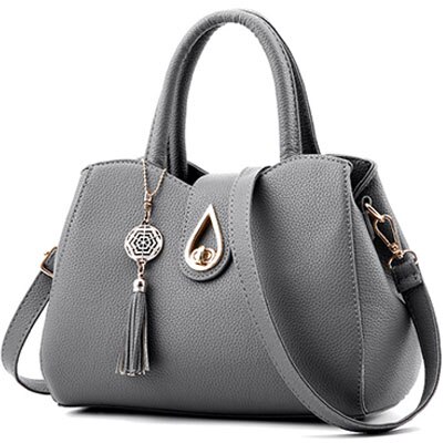 Sac à main à pompon pour femmes, sacoche à paillettes de gouttelettes d'eau, sac à bandoulière de grande capacité, sac à épaule de de styliste ZHP01: Dark Gray