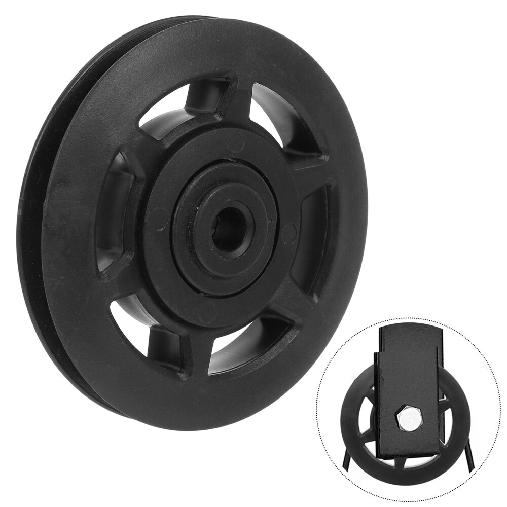 1Pc Fitness Pulley Useful Fitness Pulley Gym Equipment Accessory (Black)