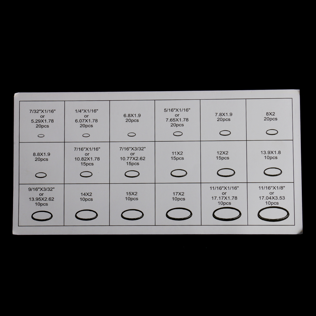 270PCS/Kit O-Ring A/C Assortment Set HNBR Oil ... - UK - Foto 6