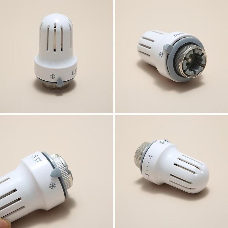 1pc Thermostatic Radiator Valve Pneumatic Temperature Control Valves Remote Controller Radiator Head For Heating System