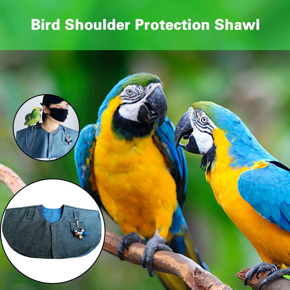 Pet Anti-Kras Schouder Protector Hangen Vogel Enkelband Speelgoed Multifunctionele Huisdier Luier Vogel Training Sjaal Voor Parkieten Ara