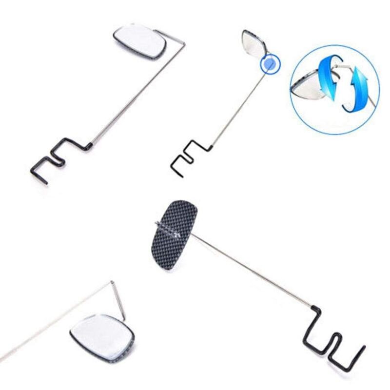 Bike Bicycle Cycling Riding Mirror Helmet Mount Rearview Rear View Eyeglass