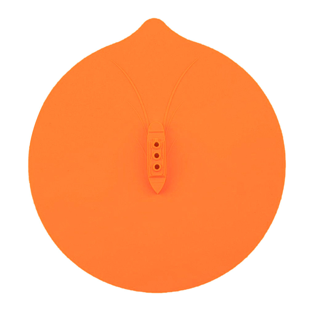 Ångfartyg silikon anti-brädd lock spill propp anti-overflow stänk silikon lock för gryta kök tillbehör verktyg: Orange