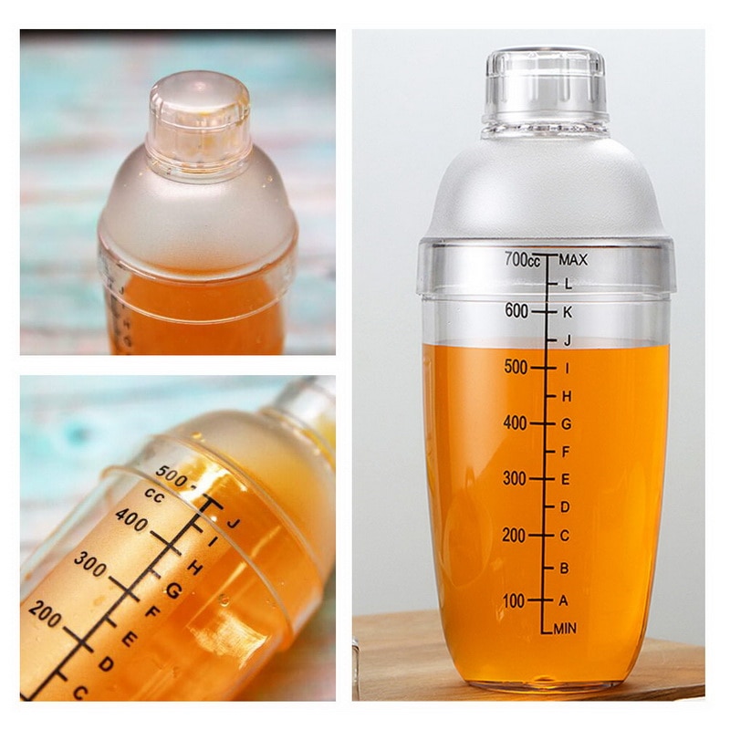 300ml/500ml/700ml/1000ml Plastic Cocktail Shaker Wine Beverage Mixer Wine Shaker Drink Mixer Barware bar tools