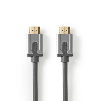 HDMI Kabel met zeer hoge VelocitÃ met Ethernet | Connector HDMI-HDMI Connector | 2,00 m | Antraciet