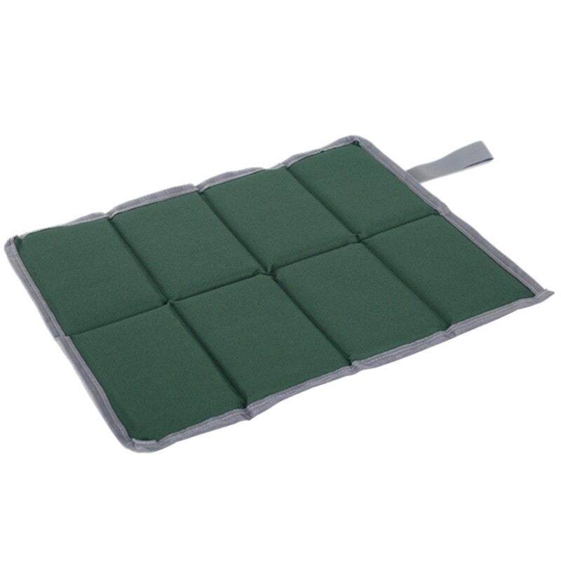 Coussin de siège de randonnée pliable, étanche, ultraléger, tapis de siège d&#39;extérieur pour pique-nique, randonnée: Army Green