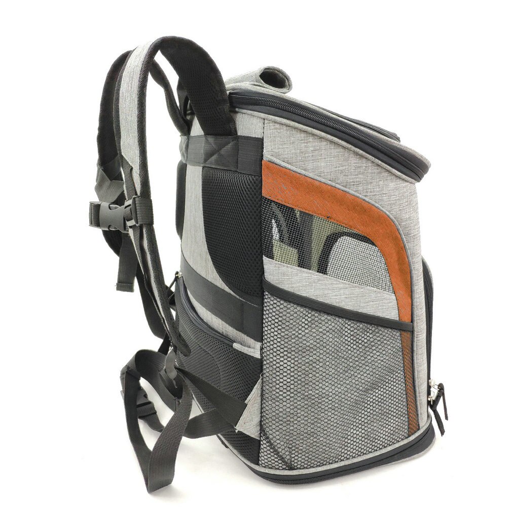 Bolsa de malla para perros, mochila transpirable para perros, bolsa de transporte para gatos de gran capacidad, bolsa de transporte para mascotas Oxford, bolsa de transportador de tela
