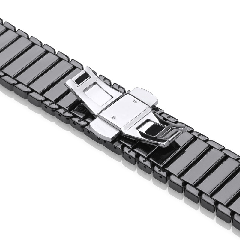 Keramik 22mm uhr Band für Samsung Galaxis uhr 46mm 3 45mm Band Getriebe S3 Grenze Armbinde handgelenk gürtel Huawei uhr GT 2 Gurt: Schwarz Grün / 12mm