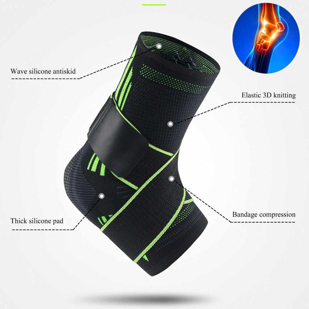 1Pcs Sport Ankle Support Breathable Elastic High Protect Sports Ankle Equipment Safety Running Basketball Ankle Brace Ankle Wrap