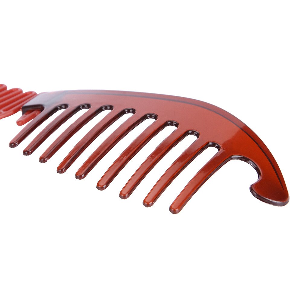 Peine de pelo lateral entrelazado para mujer, Herramienta de sujeción flexible, para Coleta, estilismo de pelo, 1 unidad