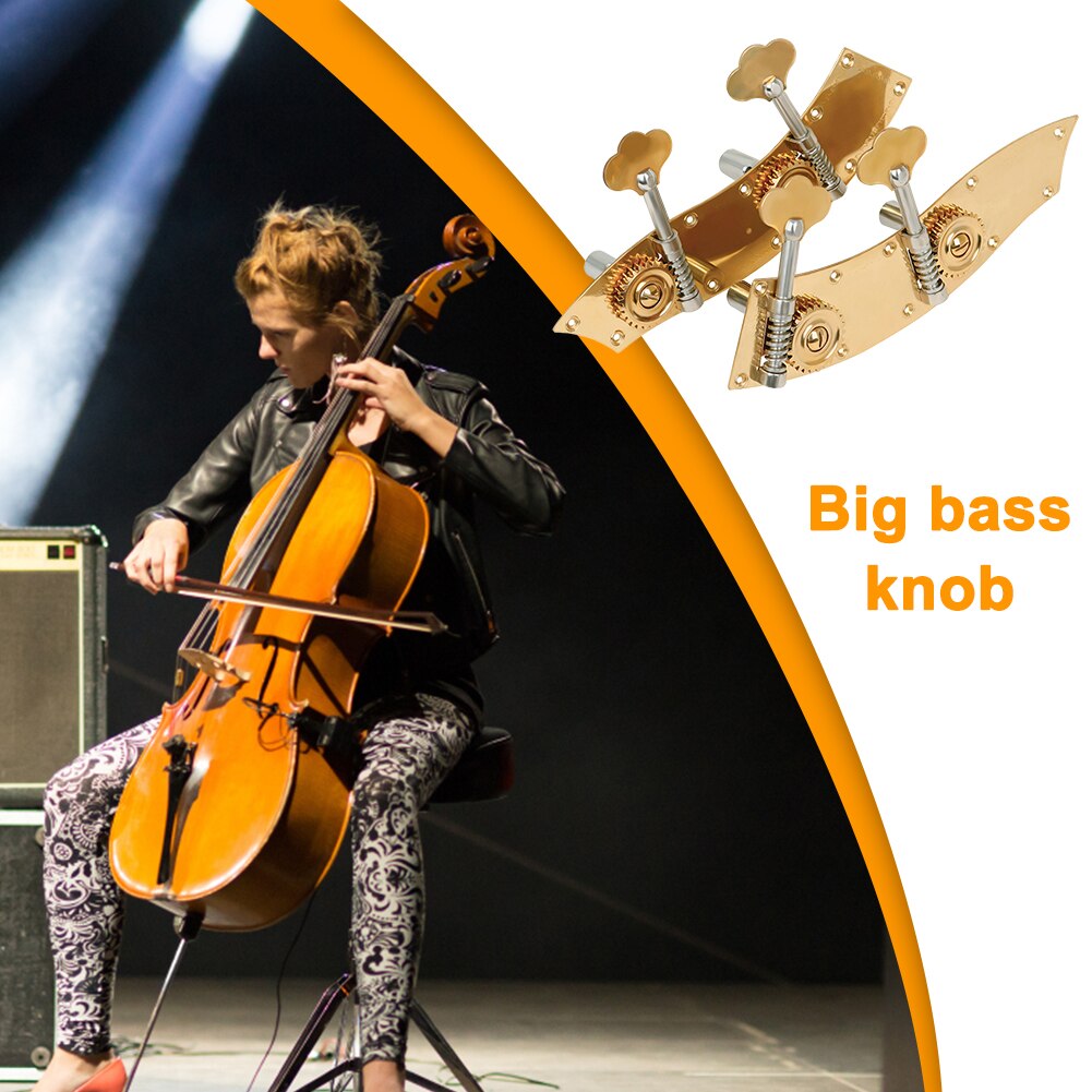2 Stuks Cello Dubbele Slingerknop Klassieke Cello Fiddle String Open As Tuner Pinnen Machine Bass Vervanging Accessoires