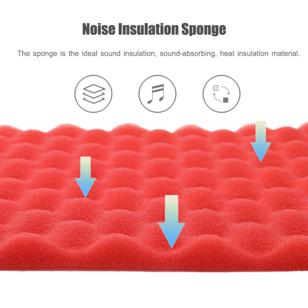 24 stk optagelse af lydisoleret skum video rum lyd støjisolering svamp væg dæmpning