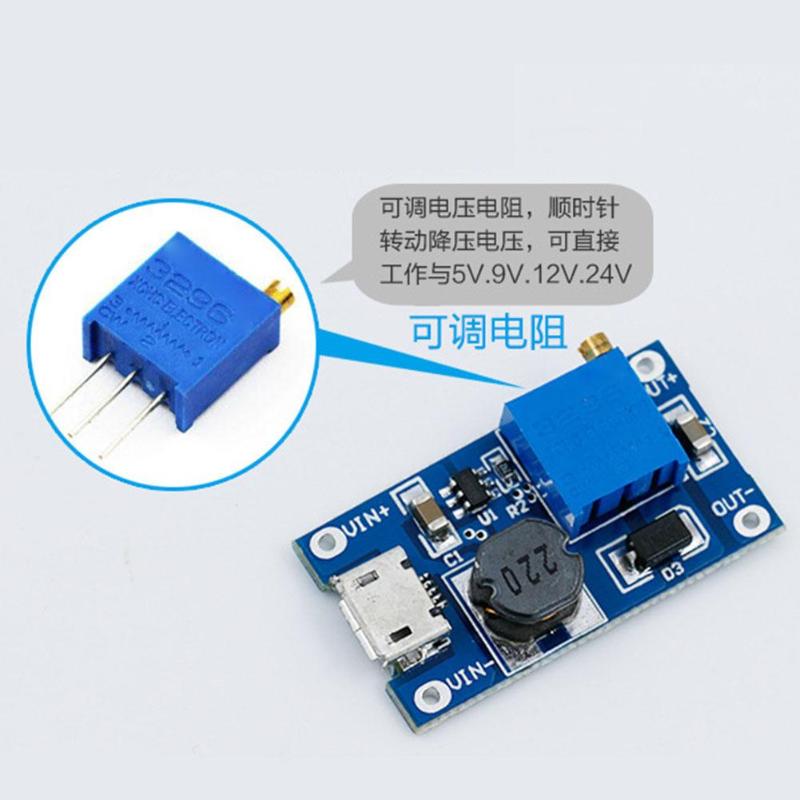 DC-DC 2 V-24 V naar 5-26 V 2A Max Step Up Module Booster Voeding Module auto Omvormers DC-DC Step Up Module 32x21x2mm