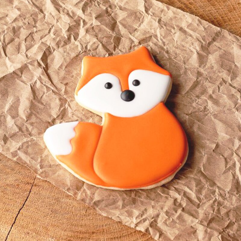 KENIAO Fox Cookie Cutter Woodland Animal Fondant / Bread / Sandwich / Biscuit Cutter for Kids - 8.1 x 8.7 cm - Stainless Steel