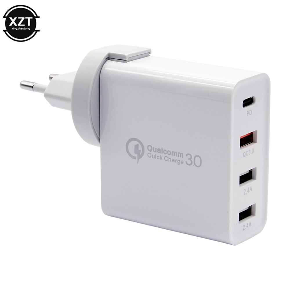48W Multi Quick Charger Pd Type C Usb Charger Adapter Voor Samsung Iphone Huawei P20 Qc 3.0 Snel Muur charger Us Eu Uk Au Plug