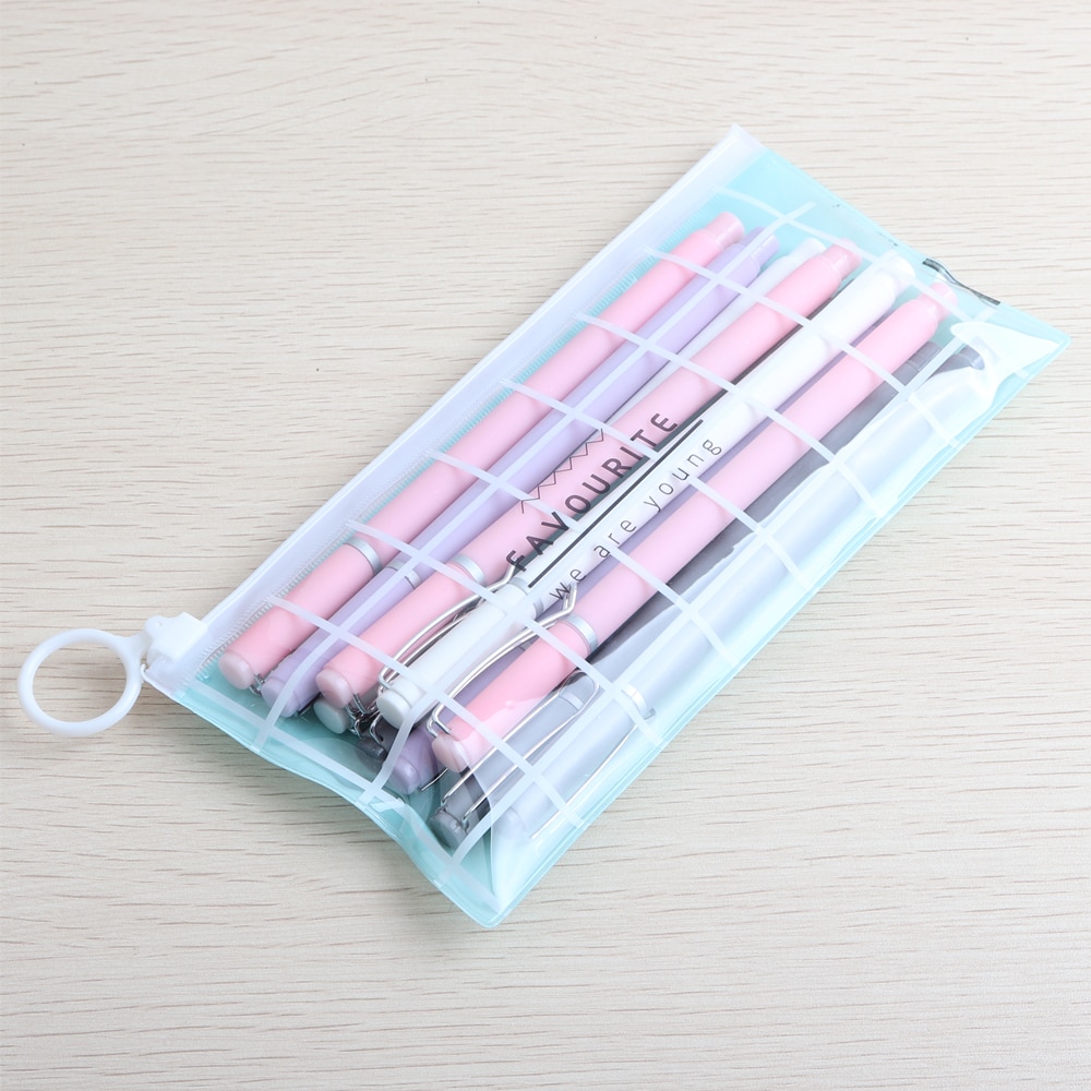10Pcs/Set Promotional gel pen And Pencil Case Pen Stationery Kawaii Gel Ink Pen School Stationery Office Suppliers Pen