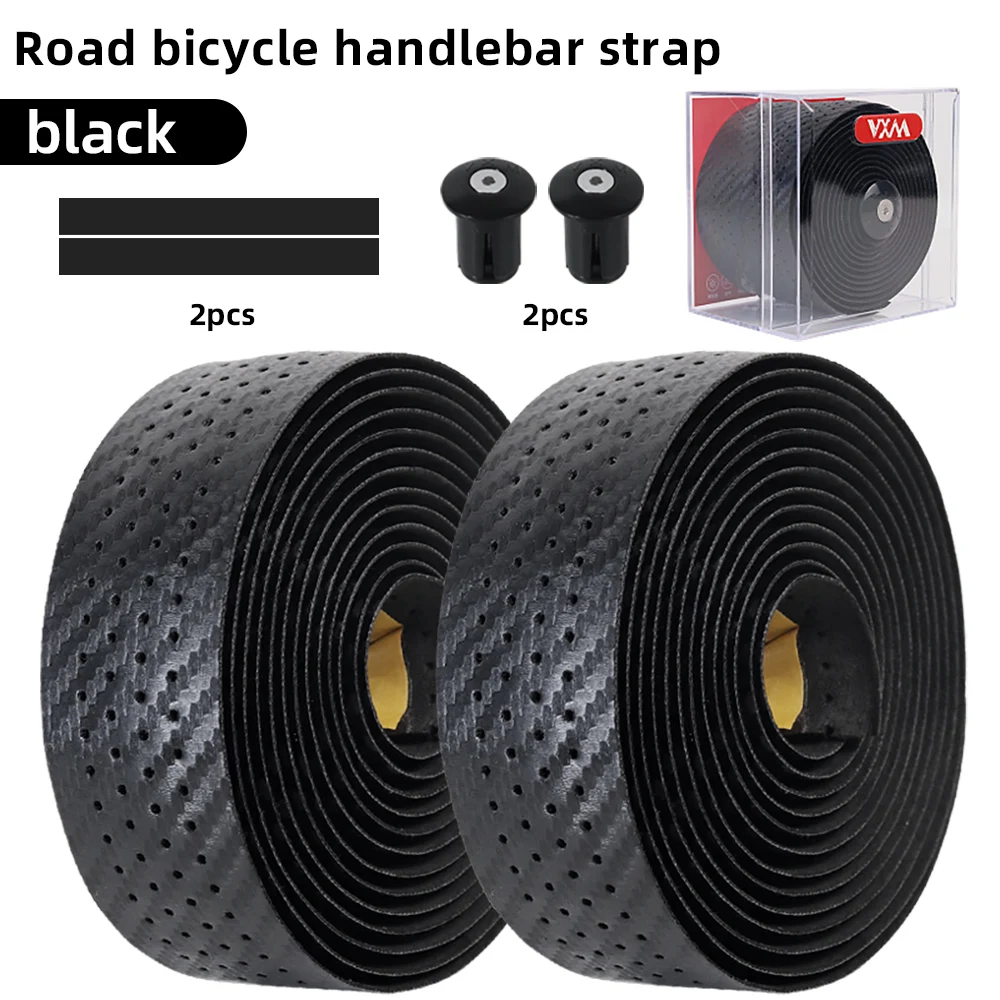 Carbon Fiber Pattern Road Bike Handlebar Tape Bar Tapes Soft Anti-Vibration Wrap Tape Durable Bar Bartape Perforated Breathable: Pink