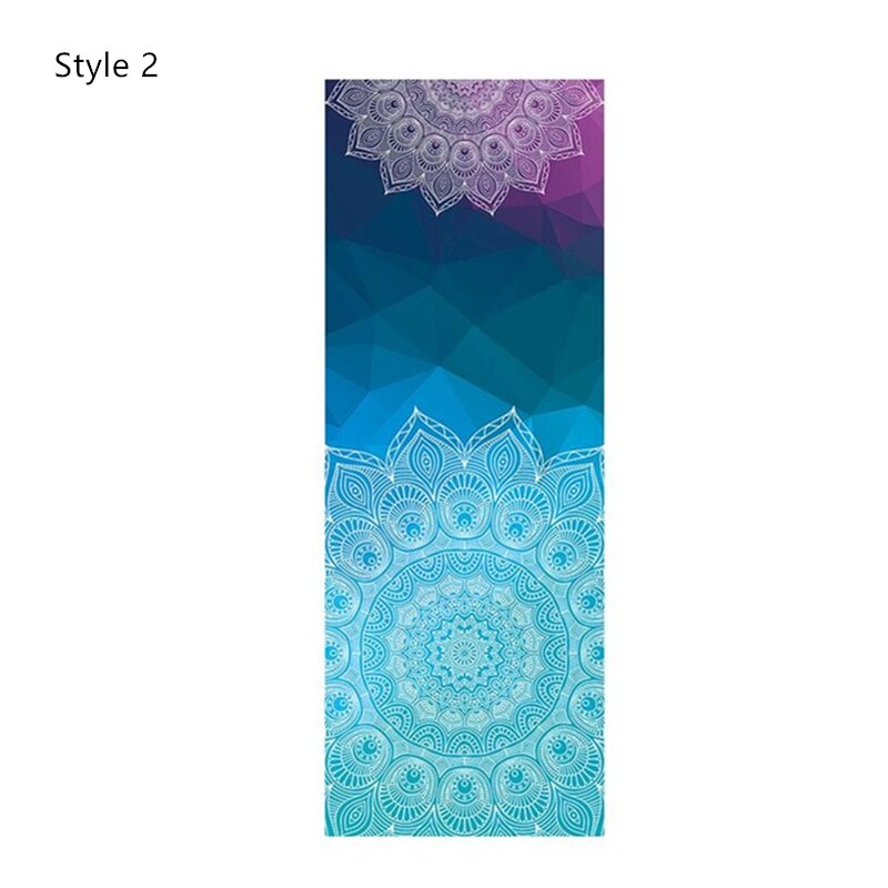 183*63Cm Gedrukt Yoga Handdoek Antislip Yoga Deken Absorberen Zweet Yoga Mat Cover Handdoek Pilates Fitness Strand mat Handdoek: Style 2