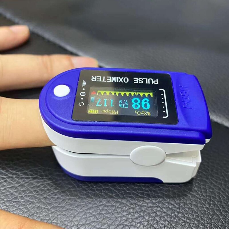Fingerklämma oximeter puls syreövervakning pulsoximeter
