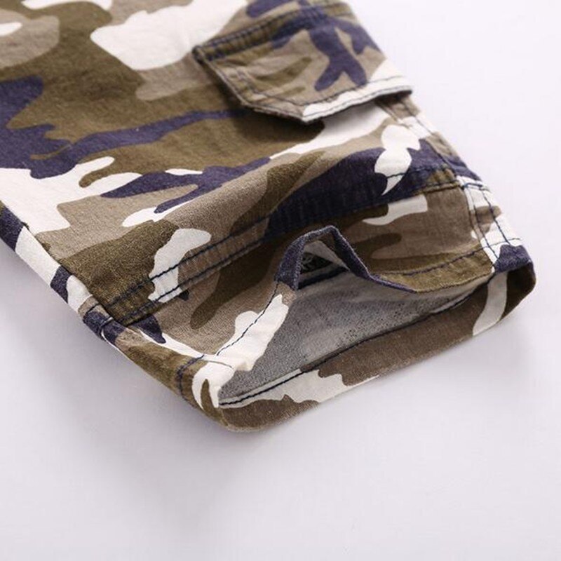 Pantalones cortos DE algodón para bebés DE PEACH , pantalones deportivos DE camuflaje para niños, pantalones casuales a la hasta la rodilla para niños