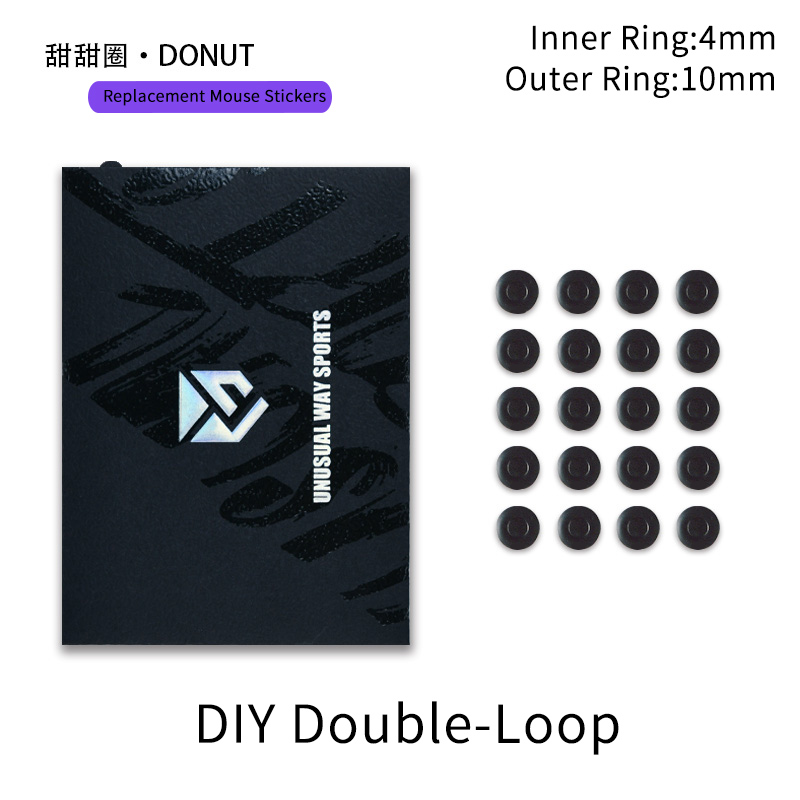 Unusual Way Sports Mouse Foot Skates Feet For Round Dots Cambered Surface PTFE Anti Collapse Magic Ice Black Silver Fox: LIGHT GRAY