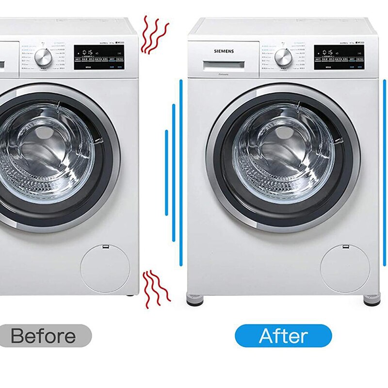 4Pcs Universal Fixed Non-Slip Pad Anti Vibration Feet Pads Washing Machine 3.5cm