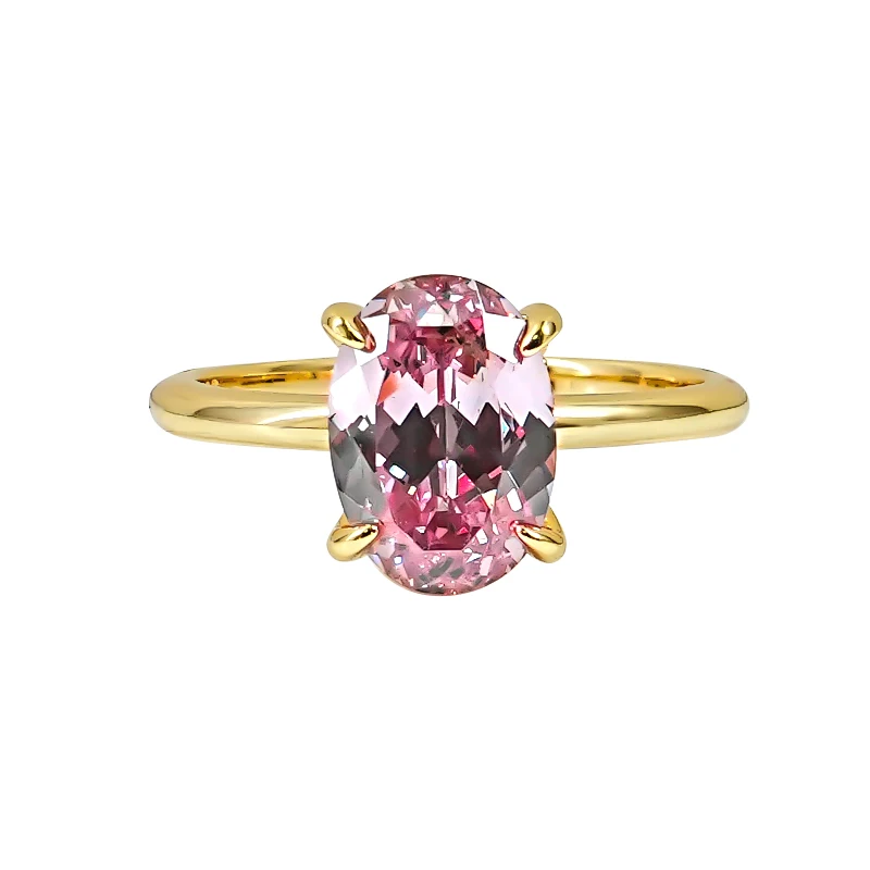 Afghaanse dromerige roze toermalijn 925 zilveren ring duif ei minimalistische ins stijl lichte luxe dagelijkse fee