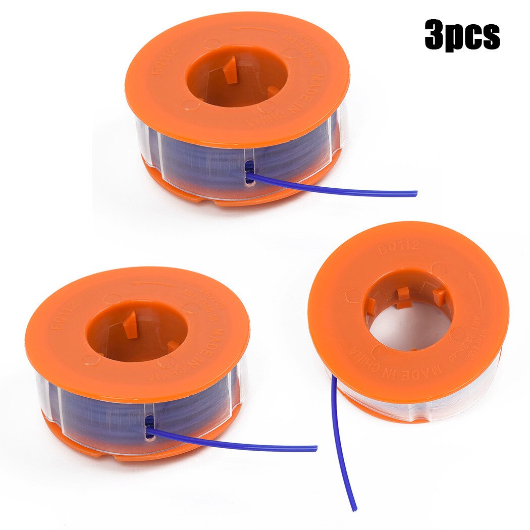 3pcs Electric Strimmer String Trimmer Head Spool Line For Bosch ART23 Combitrim Comfort Easytrim Strimmer F016800-002