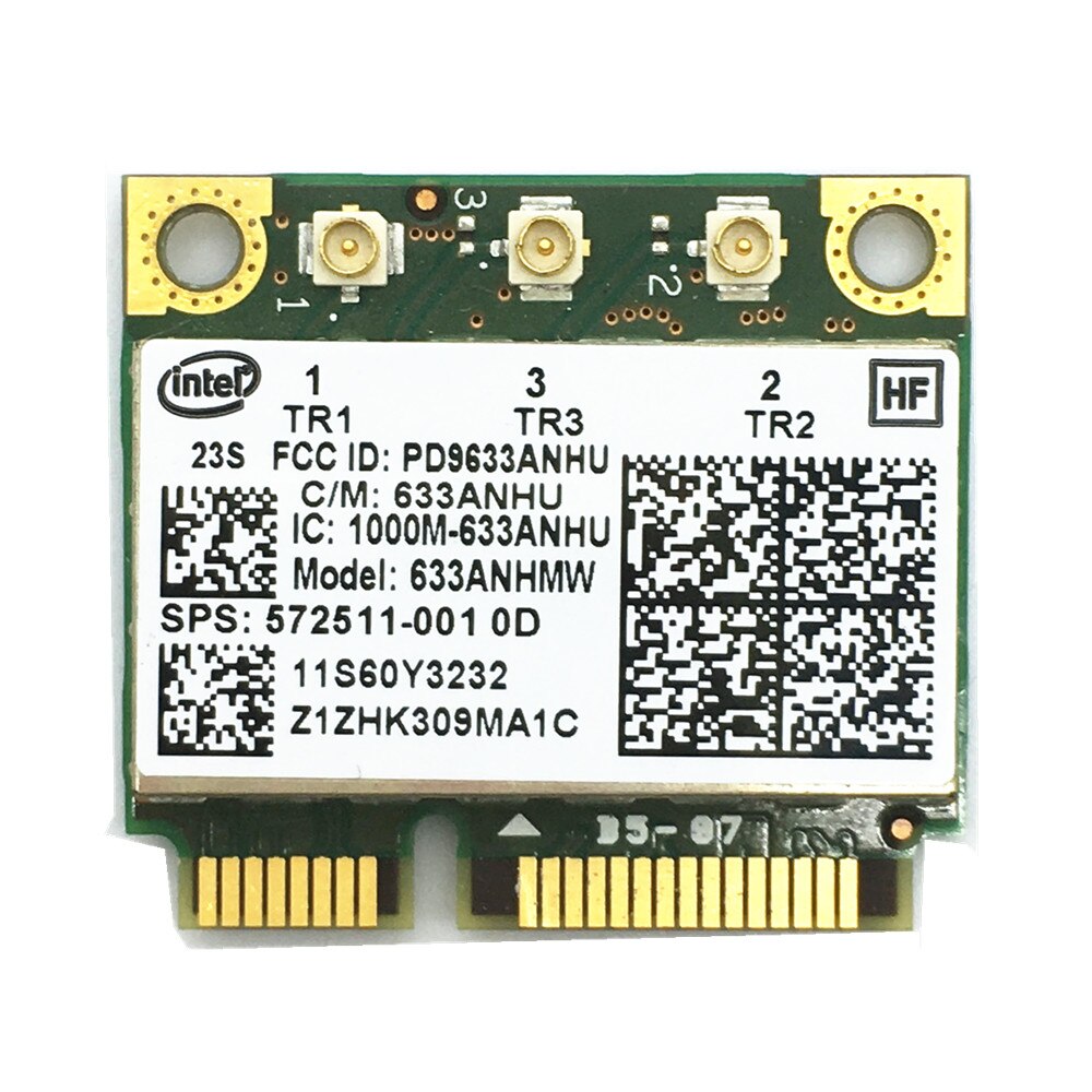 For Ultimate-N Intel 6300 633ANHMW 6300AGN half Mini PCI-E 2.4G/5GHZ Wireless card for X230 X220 T410 T420 FRU 60Y3233