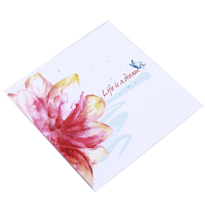 Tarjeta de felicitación plegable 3D para el día del profesor, pequeña flor de estilo fresco, bendición de cumpleaños, tarjeta postal creativa exquisita para el Día de San Valentín