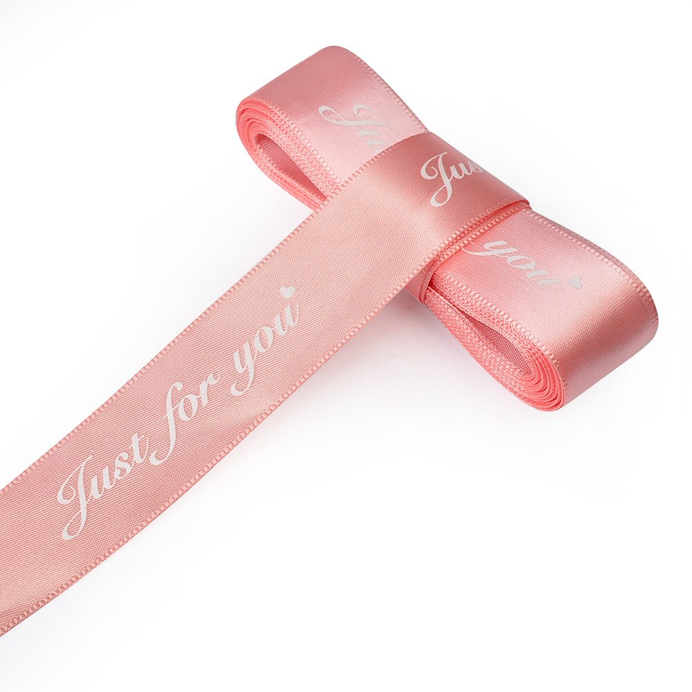 5m 25mm speciaal voor jou bedrukt polyester lint voor bruiloft, feest, kerstdecoratie, doe-het-zelf, knutsel, kaart, inpaklinten, striklinten: Champagne