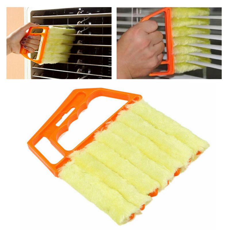 Useful Microfiber Window Cleaning Brush Washable Venetian Blind Blade Cleaning Cloth Air Conditioner Car Duster Cleaner Tools